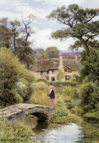 Footbridge, near Porlock, Somerset by Alfred Robert Quinton